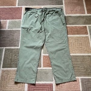 Duluth Trading Co Cargo Utility Men’s Hiking Pants Cotton Olive Green 44x30